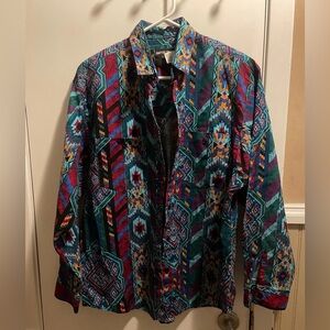 Vintage Frontier Series Multicolor Geometric Shirt